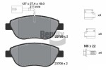 BENDIX Braking Piduriklotsi komplekt,  ketaspidur BPD1053