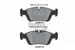 BENDIX Braking Piduriklotsi komplekt,  ketaspidur BPD1055