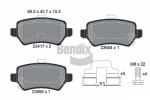 BENDIX Braking Piduriklotsi komplekt,  ketaspidur BPD1057