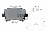 BENDIX Braking Piduriklotsi komplekt,  ketaspidur BPD1062