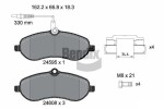 BENDIX Braking Piduriklotsi komplekt,  ketaspidur BPD1068