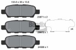 BENDIX Braking Piduriklotsi komplekt,  ketaspidur BPD1071
