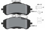 BENDIX Braking Piduriklotsi komplekt,  ketaspidur BPD1072