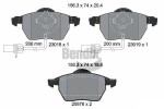 BENDIX Braking Piduriklotsi komplekt,  ketaspidur BPD1073