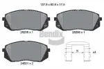 BENDIX Braking Piduriklotsi komplekt,  ketaspidur BPD1077