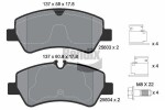 BENDIX Braking Piduriklotsi komplekt,  ketaspidur BPD1081