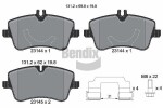BENDIX Braking Piduriklotsi komplekt,  ketaspidur BPD1090