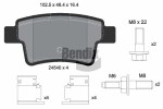 BENDIX Braking Piduriklotsi komplekt,  ketaspidur BPD1102