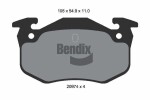 BENDIX Braking Piduriklotsi komplekt,  ketaspidur BPD1103