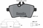 BENDIX Braking  Комплект тормозных колодок, дисковый тормоз BPD1105