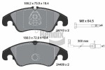 BENDIX Braking Piduriklotsi komplekt,  ketaspidur BPD1108