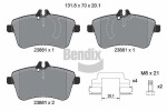 BENDIX Braking  Комплект тормозных колодок, дисковый тормоз BPD1113