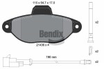 BENDIX Braking Piduriklotsi komplekt,  ketaspidur BPD1114