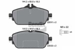BENDIX Braking Piduriklotsi komplekt,  ketaspidur BPD1115