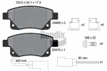 BENDIX Braking Piduriklotsi komplekt,  ketaspidur BPD1121