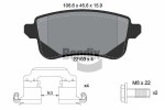 BENDIX Braking Piduriklotsi komplekt,  ketaspidur BPD1123
