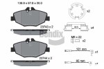 BENDIX Braking Piduriklotsi komplekt,  ketaspidur BPD1126