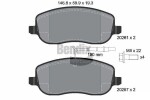 BENDIX Braking Piduriklotsi komplekt,  ketaspidur BPD1128