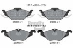 BENDIX Braking Piduriklotsi komplekt,  ketaspidur BPD1129