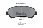 BENDIX Braking Piduriklotsi komplekt,  ketaspidur BPD1143