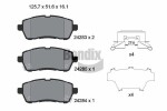 BENDIX Braking Piduriklotsi komplekt,  ketaspidur BPD1144