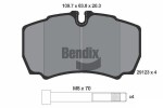 BENDIX Braking Piduriklotsi komplekt,  ketaspidur BPD1148