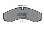 BENDIX Braking Piduriklotsi komplekt,  ketaspidur BPD1151