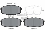 BENDIX Braking Piduriklotsi komplekt,  ketaspidur BPD1153