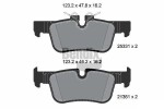 BENDIX Braking Piduriklotsi komplekt,  ketaspidur BPD1157