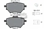 BENDIX Braking Piduriklotsi komplekt,  ketaspidur BPD1158