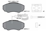 BENDIX Braking Piduriklotsi komplekt,  ketaspidur BPD1161