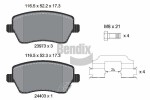 BENDIX Braking Piduriklotsi komplekt,  ketaspidur BPD1168