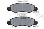 BENDIX Braking Piduriklotsi komplekt,  ketaspidur BPD1169