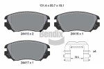 BENDIX Braking Piduriklotsi komplekt,  ketaspidur BPD1179