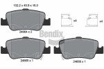 BENDIX Braking Piduriklotsi komplekt,  ketaspidur BPD1183