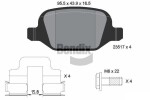 BENDIX Braking Piduriklotsi komplekt,  ketaspidur BPD1191