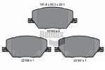 BENDIX Braking Piduriklotsi komplekt,  ketaspidur BPD1196
