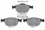 BENDIX Braking Piduriklotsi komplekt,  ketaspidur BPD1198