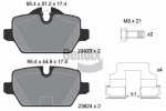 BENDIX Braking Piduriklotsi komplekt,  ketaspidur BPD1200