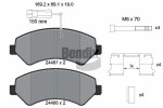 BENDIX Braking Piduriklotsi komplekt,  ketaspidur BPD1206