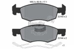 BENDIX Braking Piduriklotsi komplekt,  ketaspidur BPD1209