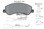 BENDIX Braking Piduriklotsi komplekt,  ketaspidur BPD1213
