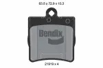 BENDIX Braking Piduriklotsi komplekt,  ketaspidur BPD1223