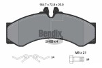BENDIX Braking Piduriklotsi komplekt,  ketaspidur BPD1228