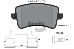 BENDIX Braking Piduriklotsi komplekt,  ketaspidur BPD1237