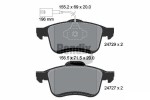 BENDIX Braking  Комплект тормозных колодок, дисковый тормоз BPD1242