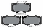 BENDIX Braking Piduriklotsi komplekt,  ketaspidur BPD1246
