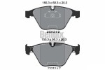 BENDIX Braking Piduriklotsi komplekt,  ketaspidur BPD1252