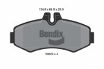 BENDIX Braking Piduriklotsi komplekt,  ketaspidur BPD1257
