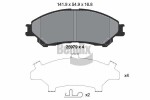 BENDIX Braking Piduriklotsi komplekt,  ketaspidur BPD1258
